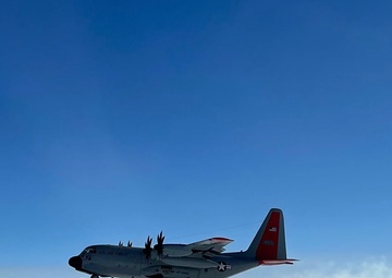 Guard Airmen work at the bottom of world to repair aircraft