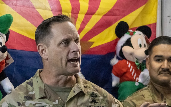 Arizona TAG visits deployed 149th Av. Reg. Soldiers.