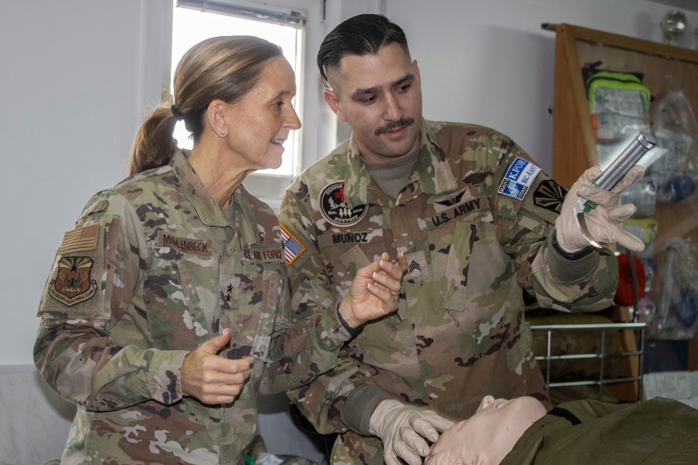 Arizona TAG visits deployed 149th Av. Reg. Soldiers.