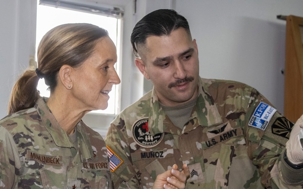 Arizona TAG visits deployed 149th Av. Reg. Soldiers.