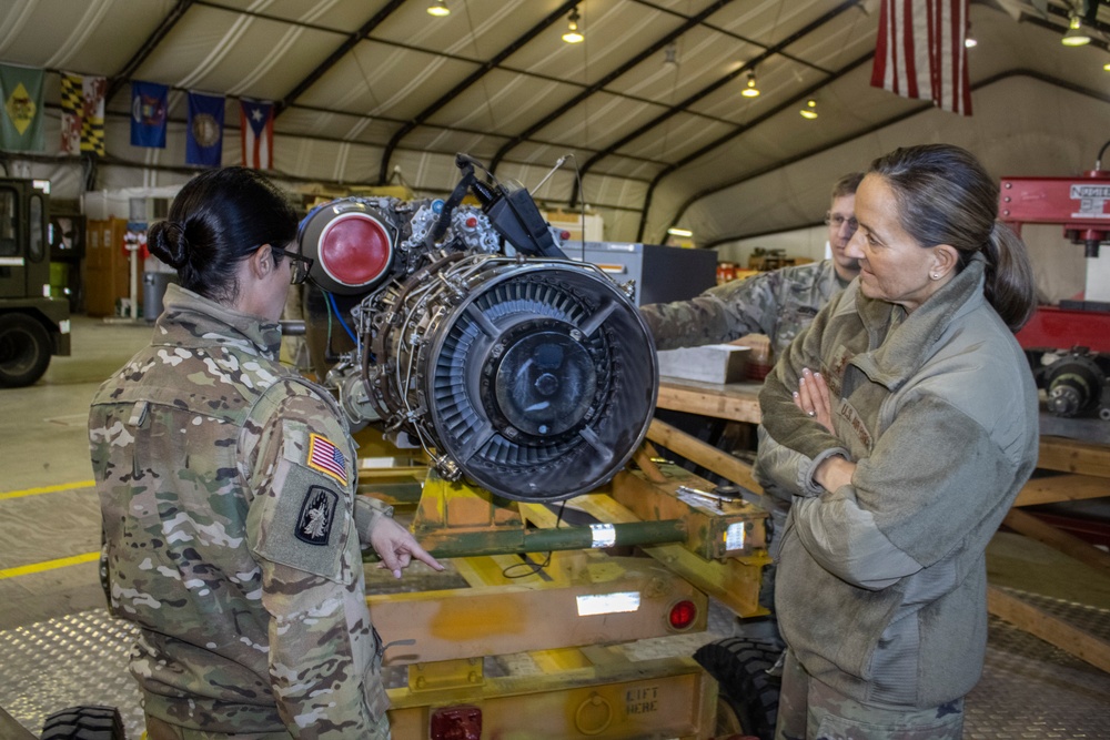 Arizona TAG visits deployed 149th Av. Reg. Soldiers.