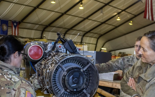 Arizona TAG visits deployed 149th Av. Reg. Soldiers.