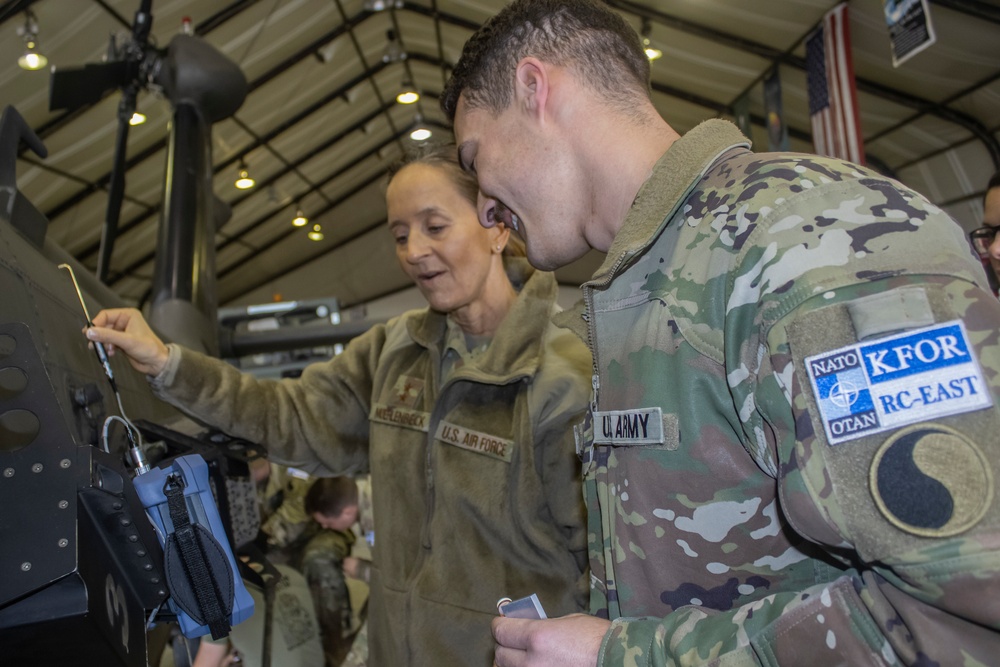 Arizona TAG visits deployed 149th Av. Reg. Soldiers.