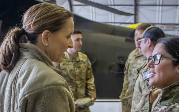 Arizona TAG visits deployed 149th Av. Reg. Soldiers.