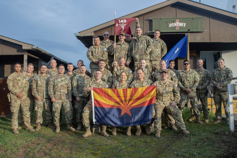 Arizona TAG visits deployed 149th Av. Reg. Soldiers.