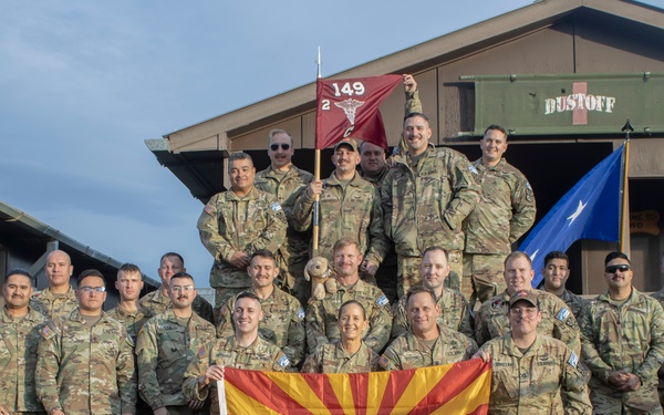 Arizona TAG visits deployed 149th Av. Reg. Soldiers.