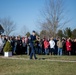 Air Force Mortuary Affairs Operations first sergeant, lays wreath at Wreaths Across America ceremony