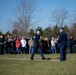 Air Force Mortuary Affairs Operations first sergeant, lays wreath at Wreaths Across America ceremony