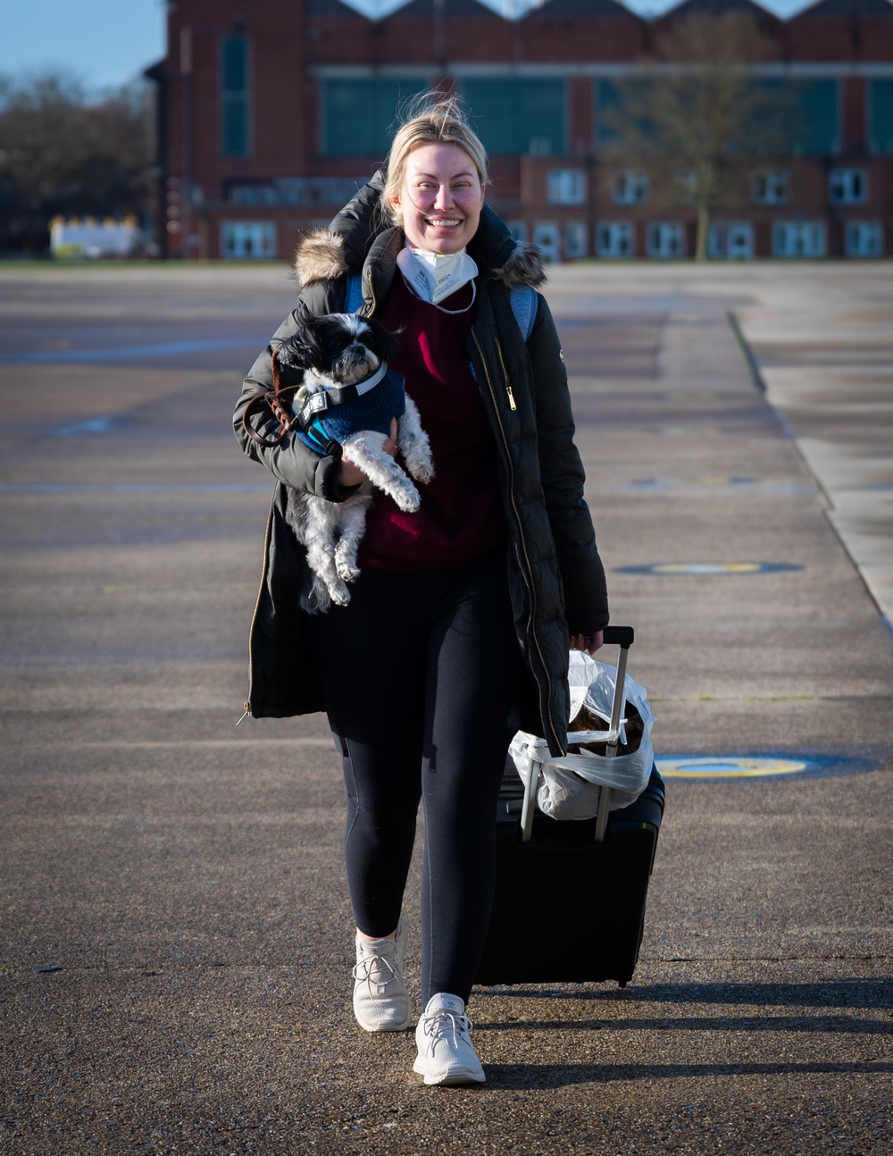 Patriot Express takes off from RAF Mildenhall