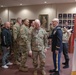 Army communication warrant officer get promoted during ceremony