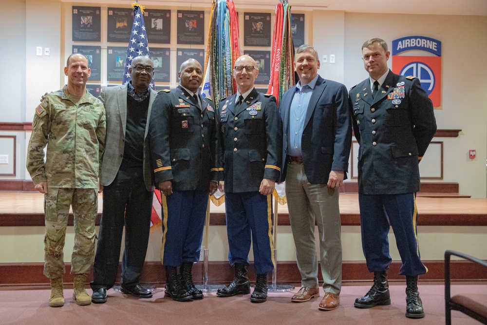 Army communication warrant officer gets promoted during ceremony