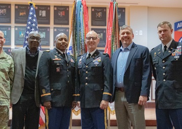 Army communication warrant officer gets promoted during ceremony