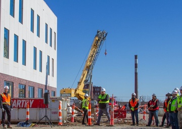 Enclosure ceremony marks construction milestone at Next NGA West campus