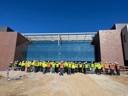 Enclosure ceremony marks construction milestone at Next NGA West campus