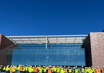 Enclosure ceremony marks construction milestone at Next NGA West campus