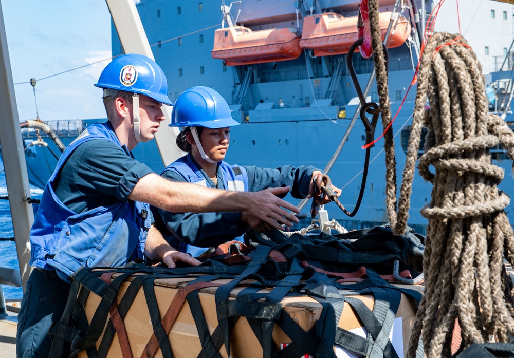 USS Milius (DDG 69) Sails In The South China Sea