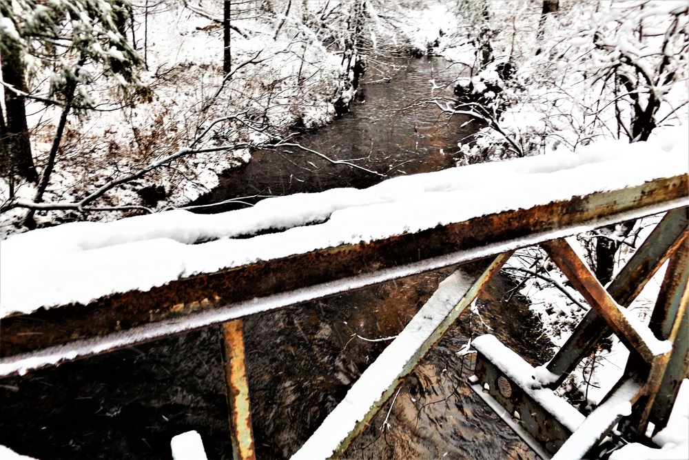 December 2022 snow scenes in Fort McCoy's Pine View Recreation Area