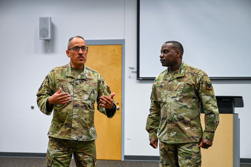 ANG Command Chief Williams visits 165th AW