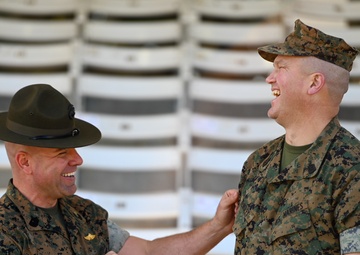 Sgt. Maj. Hensley Visits Parris Island