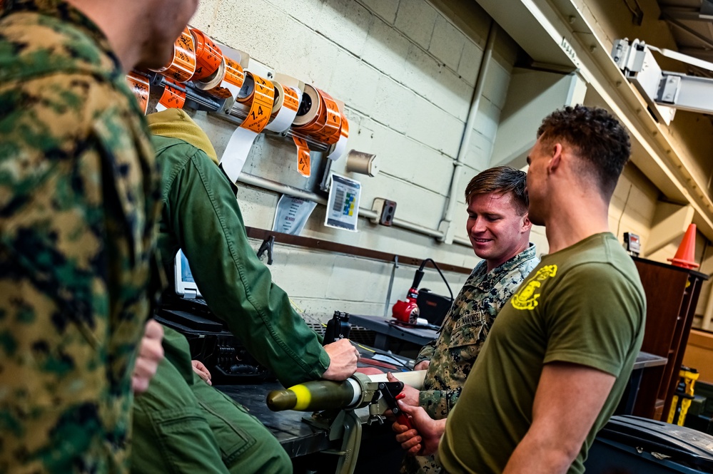 MAG-49 Marines assemble Lethal Ordnance with the help of 305th Airmen