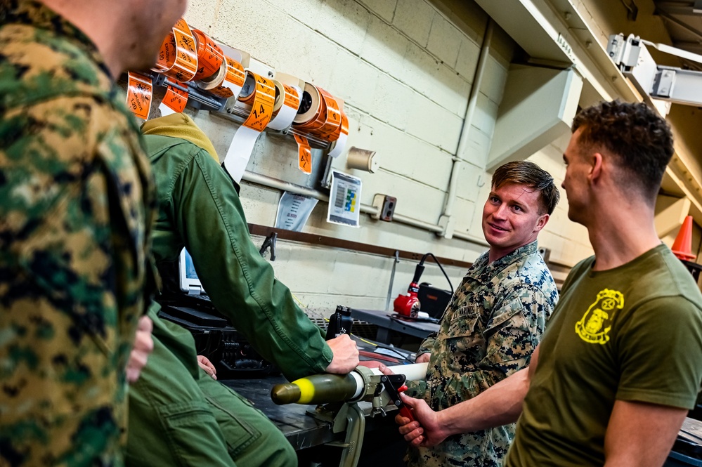 MAG-49 Marines assemble Lethal Ordnance with the help of 305th Airmen