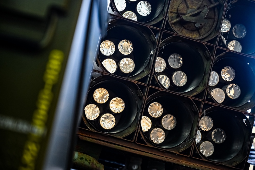 MAG-49 Marines assemble Lethal Ordnance with the help of 305th Airmen