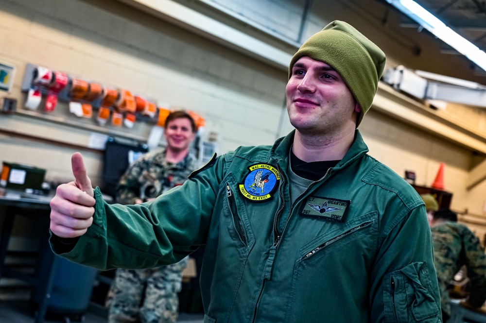 MAG-49 Marines assemble Lethal Ordnance with the help of 305th Airmen