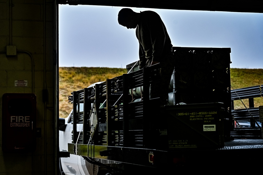 MAG-49 Marines assemble Lethal Ordnance with the help of 305th Airmen