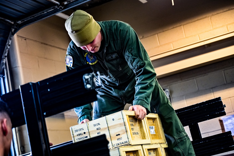 MAG-49 Marines assemble Lethal Ordnance with the help of 305th Airmen