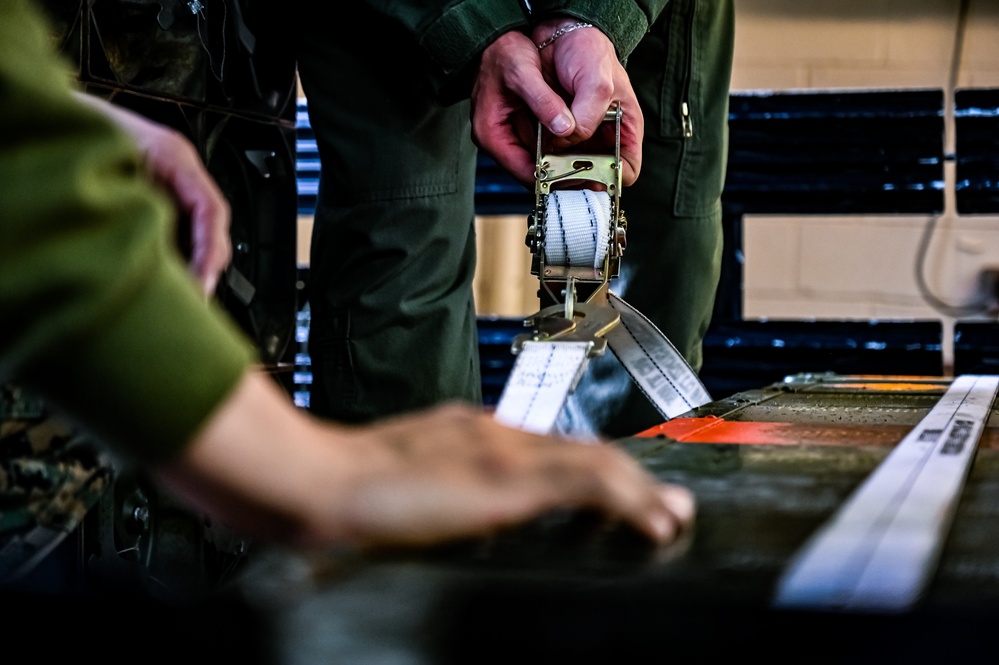 MAG-49 Marines assemble Lethal Ordnance with the help of 305th Airmen