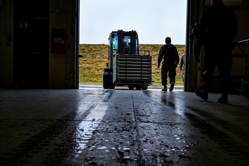 MAG-49 Marines assemble Lethal Ordnance with the help of 305th Airmen