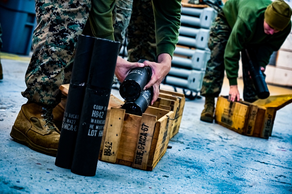 MAG-49 Marines assemble Lethal Ordnance with the help of 305th Airmen