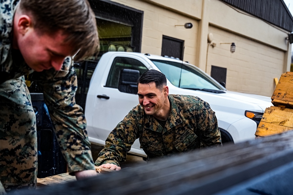 MAG-49 Marines assemble Lethal Ordnance with the help of 305th Airmen