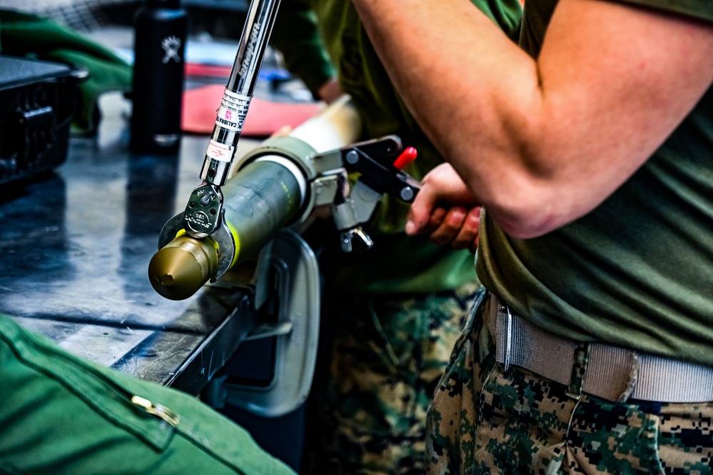 MAG-49 Marines assemble Lethal Ordnance with the help of 305th Airmen