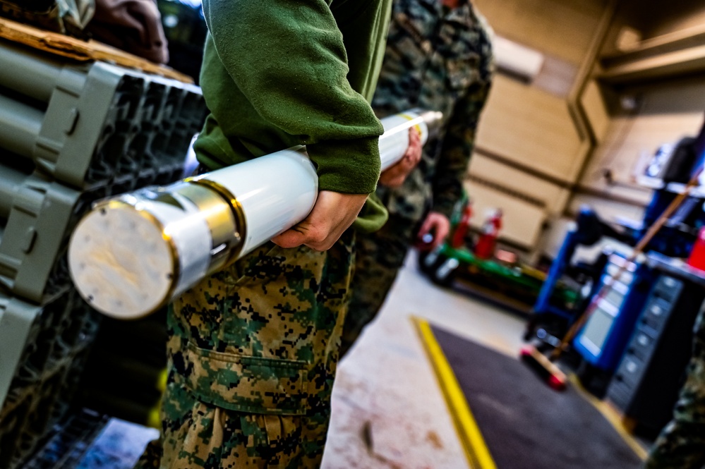 MAG-49 Marines assemble Lethal Ordnance with the help of 305th Airmen