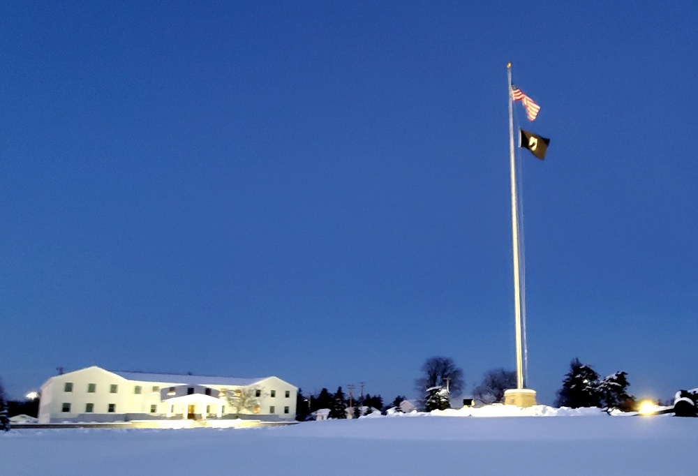 American Flag and Fort McCoy