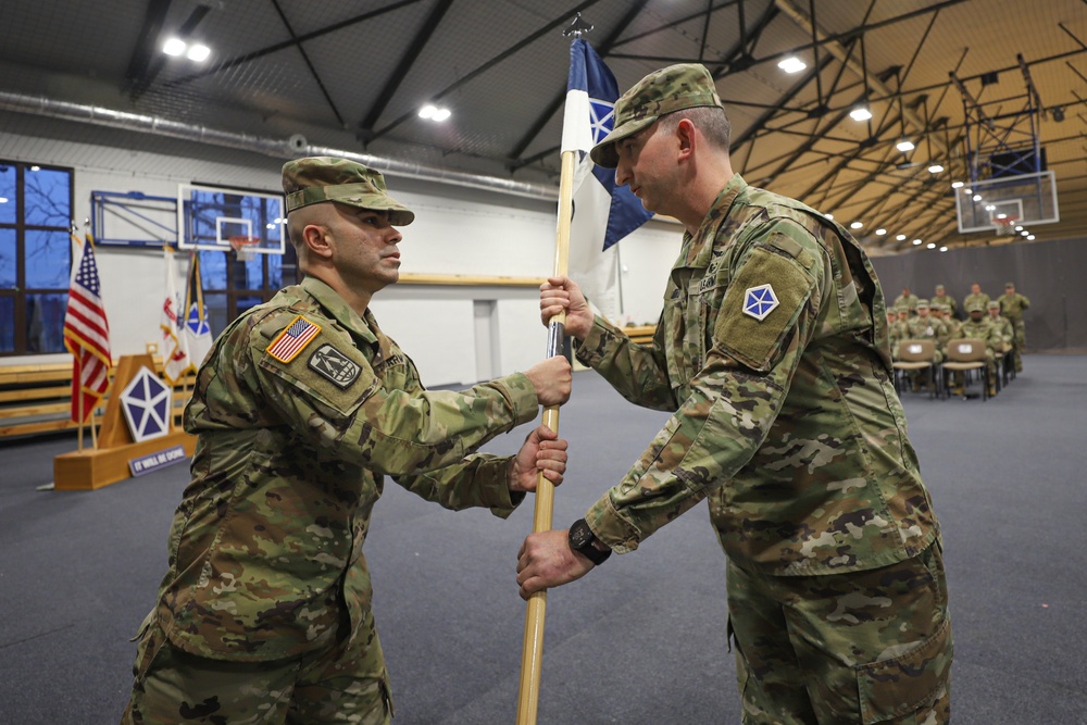 V Corps Forward Company conducts change of responsibility ceremony