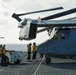U.S Navy Sailors park MV-22B Osprey
