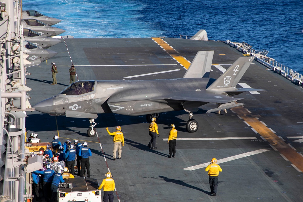 USS Makin Island Flight Deck Operations