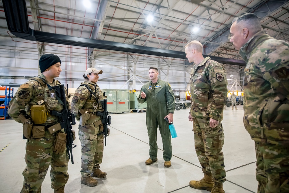 Third AF leadership visits 501st CSW, engages with Pathfinder Airmen