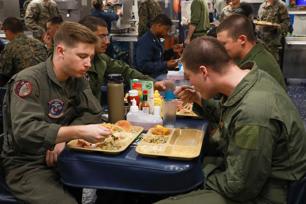 USS Makin Island Thanksgiving celebration