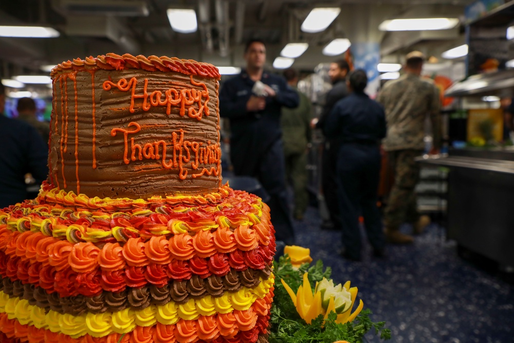 USS Makin Island Thanksgiving celebration