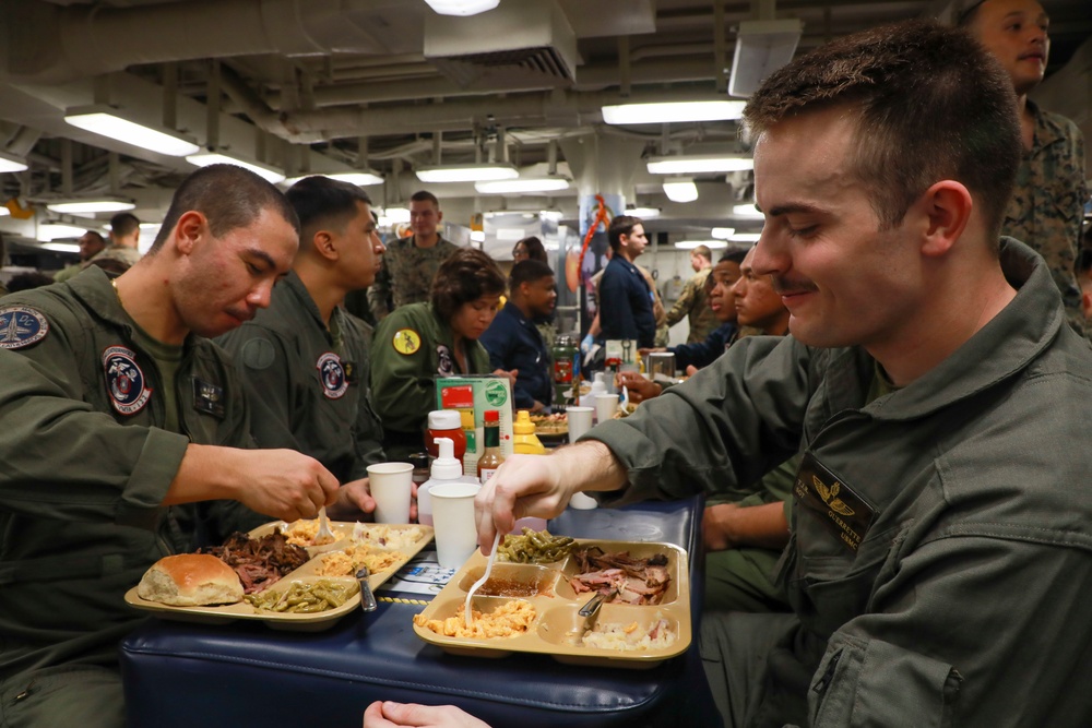 USS Makin Island Thanksgiving celebration