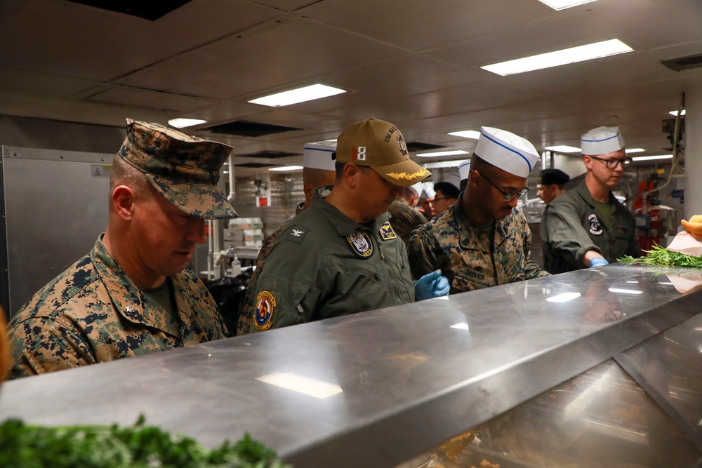 USS Makin Island Thanksgiving celebration