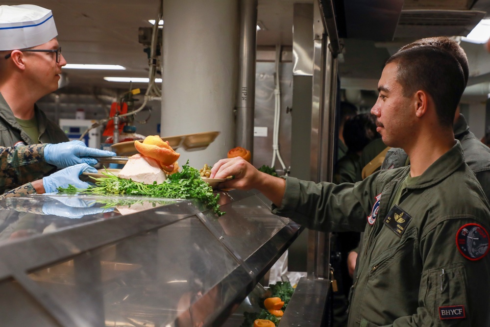 USS Makin Island Thanksgiving celebration