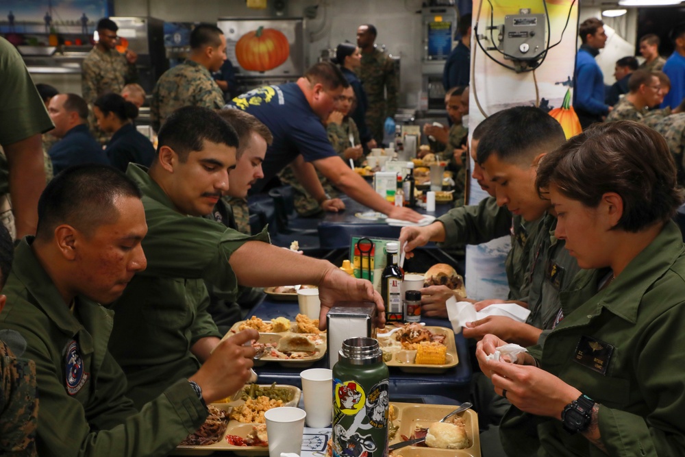 USS Makin Island Thanksgiving celebration