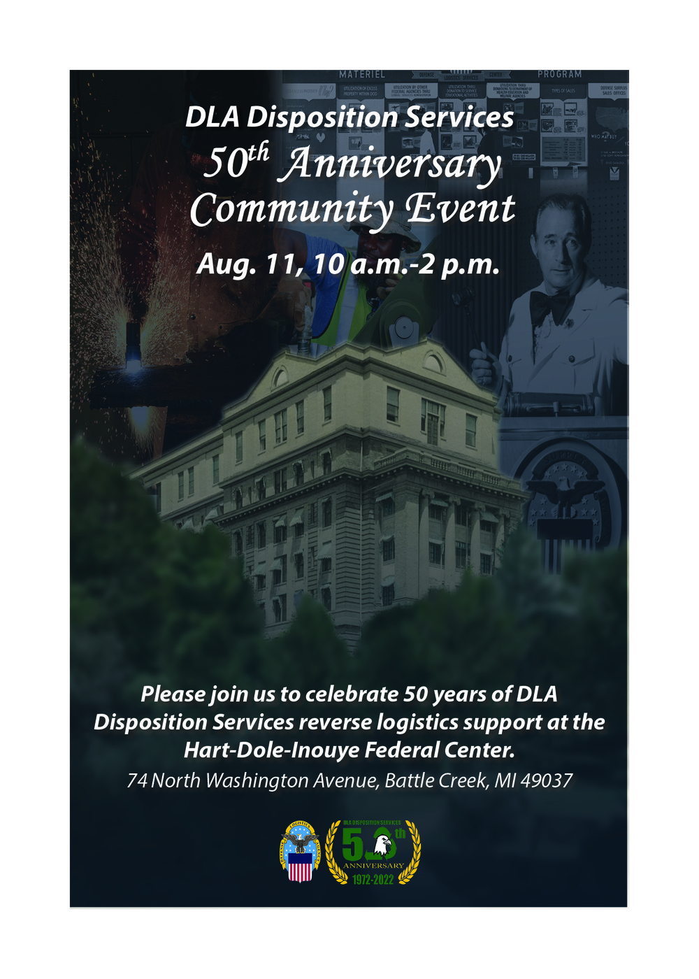DLA Disposition Services 50th Anniversary Invitation