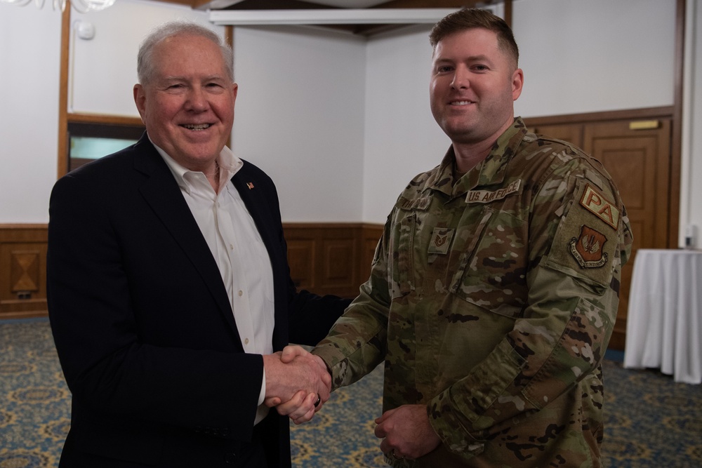 SECAF visits; recognizes RAB Airmen