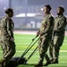 CSM Teakell leads noncommissioned officers in physical training