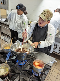 Fort Drum culinary specialists practice skills, develop fine-dining menus for annual training event